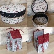 5 petites boîtes de Noël - fiche de cartonnage