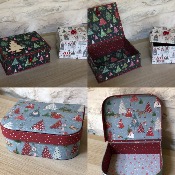 5 petites boîtes de Noël - fiche de cartonnage