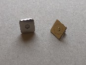 Fermeture magnétique carrée - bronze